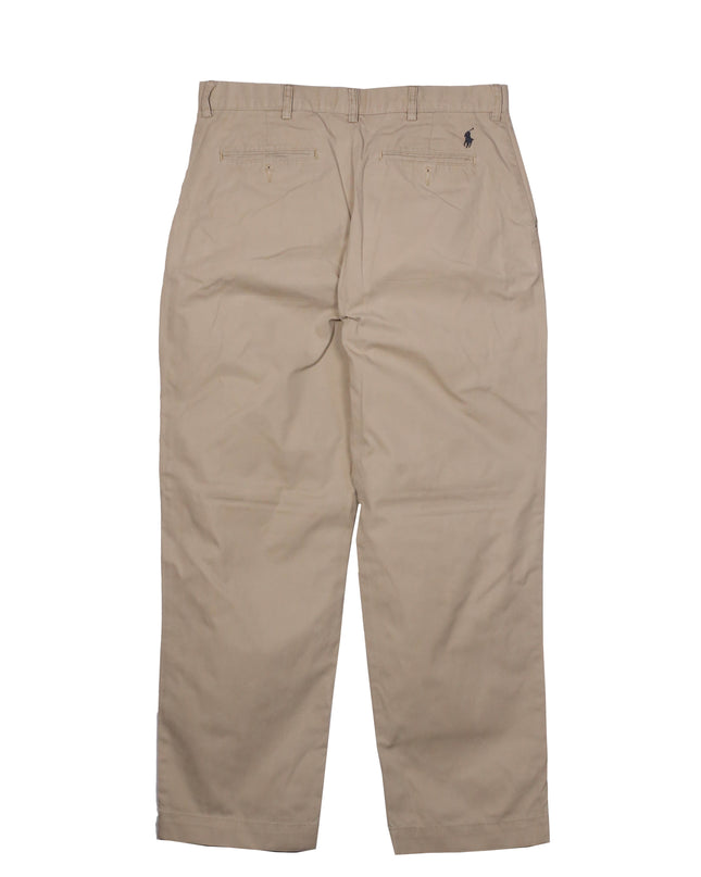 Ralph Lauren Classic Fit Beige Cotton Chino Pants