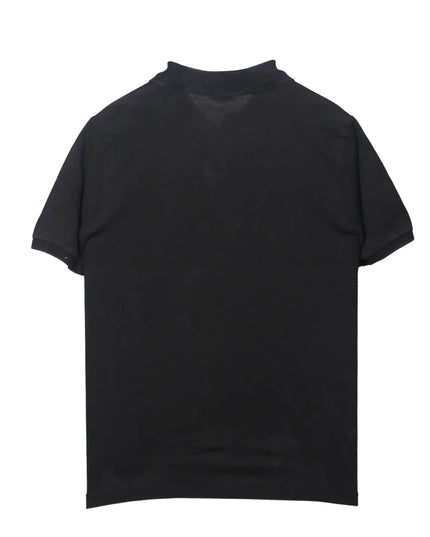 Ralph Lauren Classic Fit Black Pique Cotton Polo Shirt