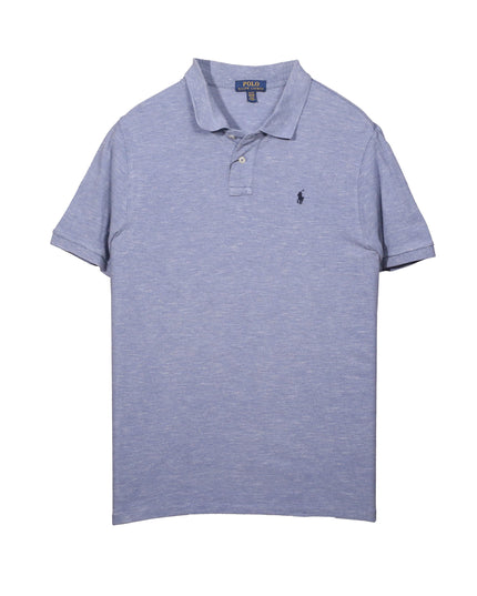 Ralph Lauren Heather Blue Cotton Polo Shirt
