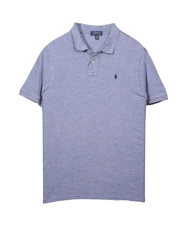 Ralph Lauren Heather Blue Cotton Polo Shirt