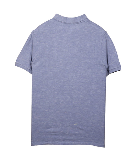 Ralph Lauren Heather Blue Cotton Polo Shirt