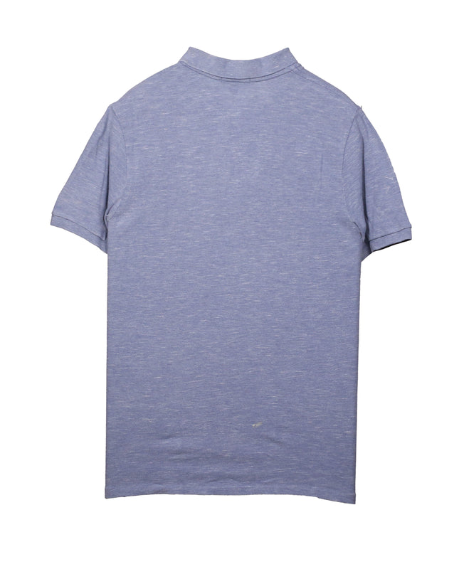 Ralph Lauren Heather Blue Cotton Polo Shirt