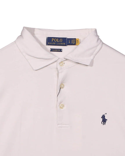 Ralph Lauren Classic Fit Embroidered Pony White Polo Shirt