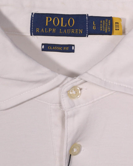 Ralph Lauren Classic Fit Embroidered Pony White Polo Shirt