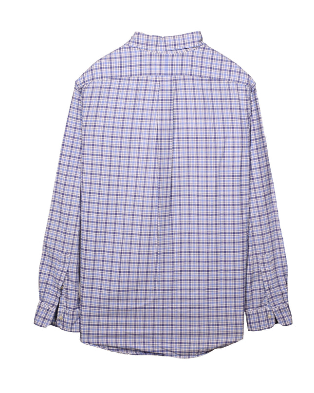 Ralph Lauren Cotton Oxford Check Classic Fit Blue Shirt