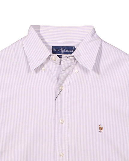 Ralph Lauren Vintage Purple & White Striped Oxford Shirt