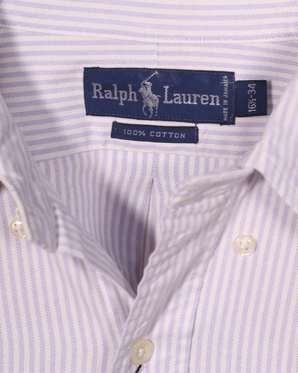 Ralph Lauren Vintage Purple & White Striped Oxford Shirt