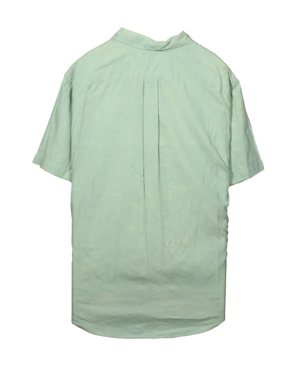 Ralph Lauren Classic Fit Mint Green Short-Sleeve Linen Shirt