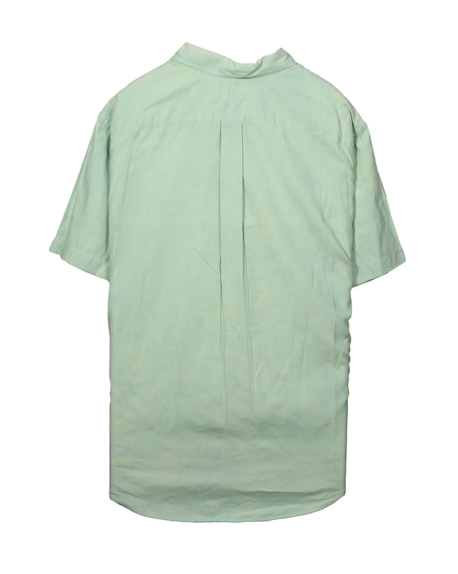 Ralph Lauren Classic Fit Mint Green Short-Sleeve Linen Shirt