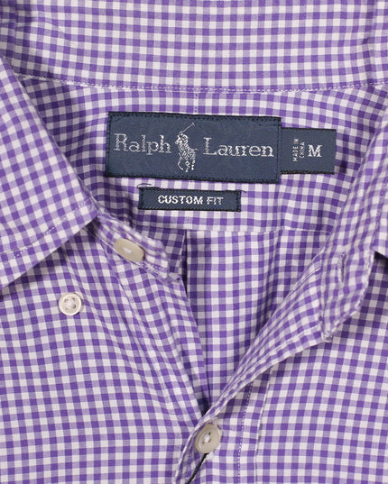 Ralph Lauren Button Down Collared Pony Purple Shirt