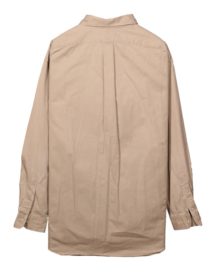 Ralph Lauren Caldwell Camp Linen Silk Button Up Beige Shirt