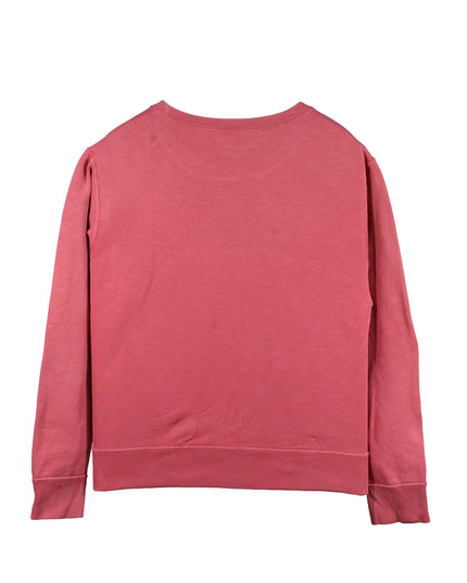 Ralph Lauren Spellout  Embroidered Pink Sweatshirt