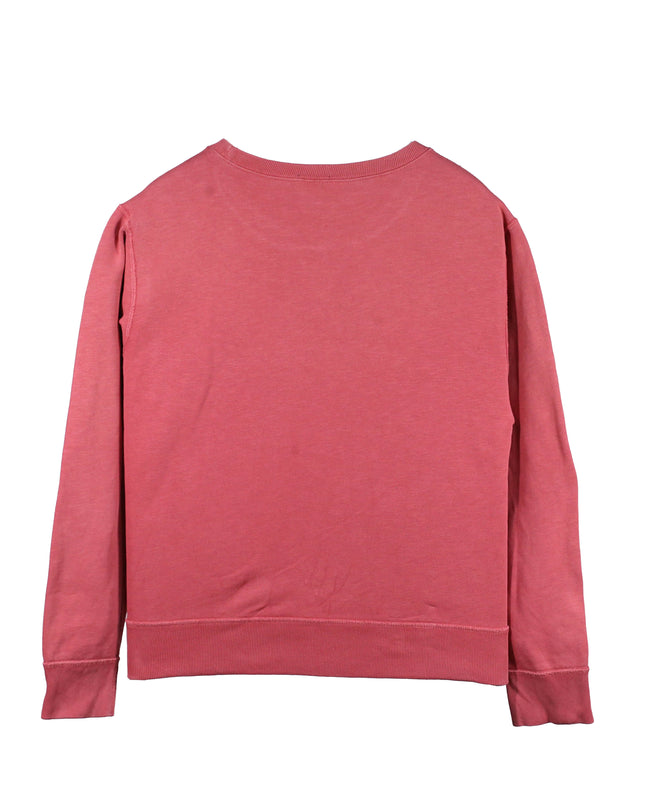 Ralph Lauren Spellout  Embroidered Pink Sweatshirt