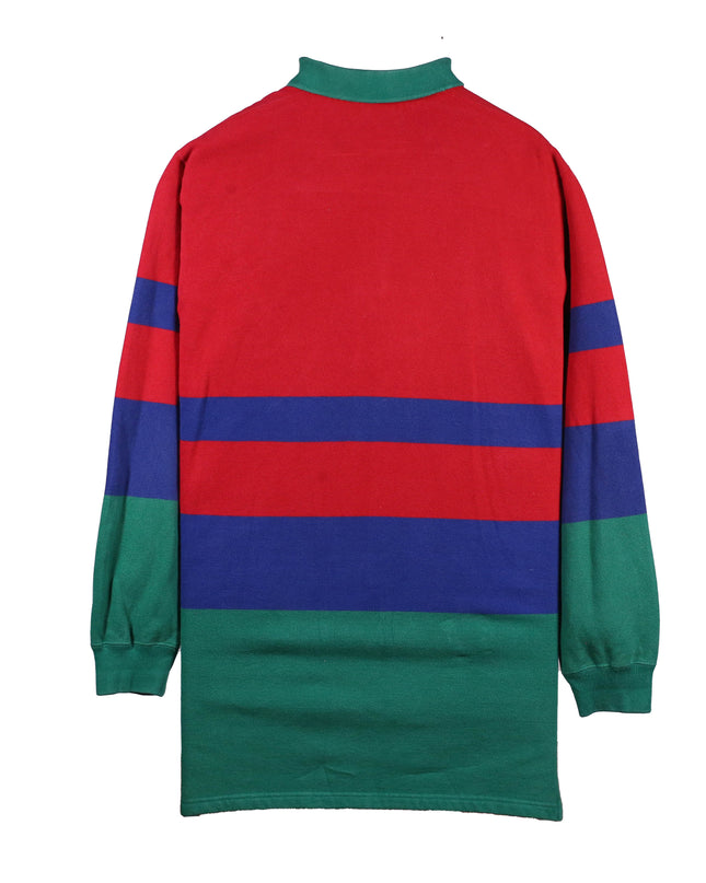 Ralph Lauren Rare Vintage Color Block Striped 90s Polo Shirt