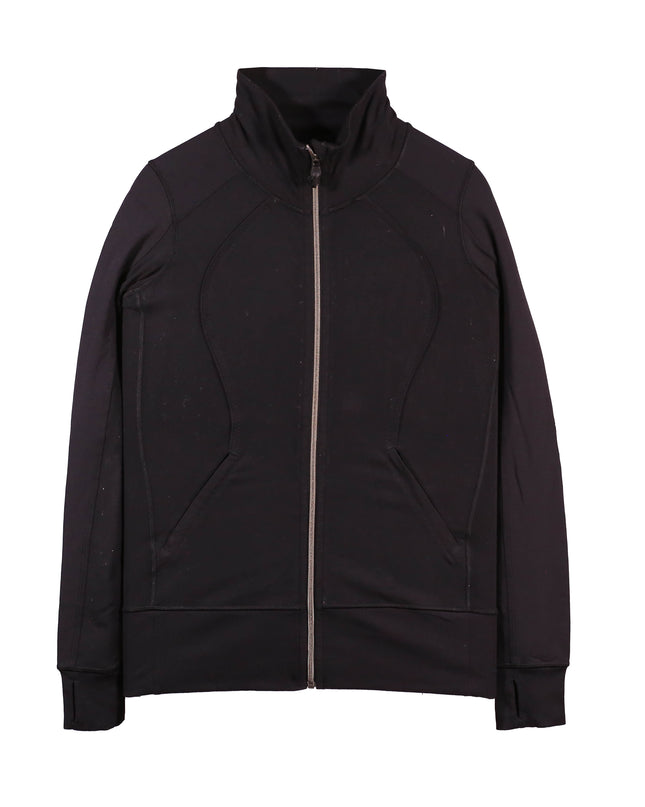 Lululemon Athletica Full Zip Fleece Black Track Jacket