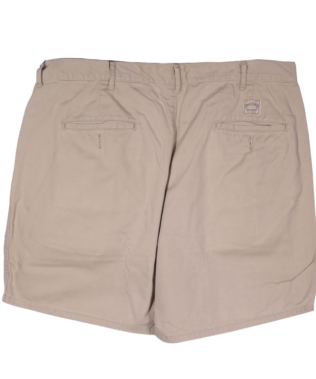 Ralph Lauren Classic Pleated Beige Cotton Shorts