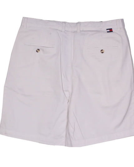 Tommy Hilfiger Classic Pleated White Chino Shorts