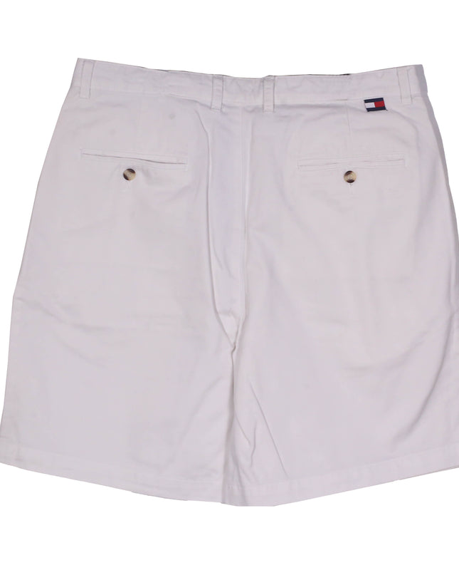 Tommy Hilfiger Classic Pleated White Chino Shorts