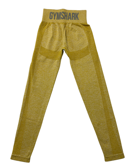 Gymshark Flex High-Waisted Yellow Marl Seamless Leggings