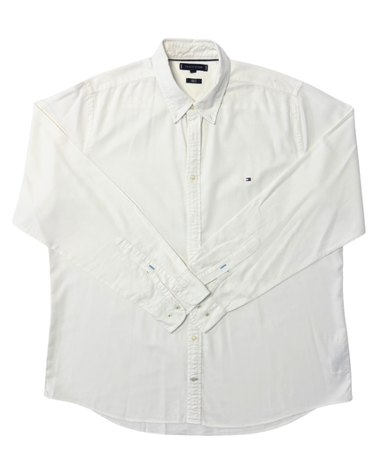 Tommy Hilfiger Slim Fit Stretch White Button-Down Shirt