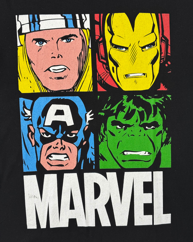 Marvel Comics Retro Avengers Black T-Shirt - M