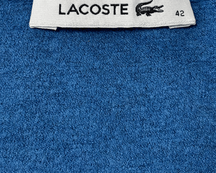 Lacoste Argyle Diamond Knit Blue V-Neck Sweater