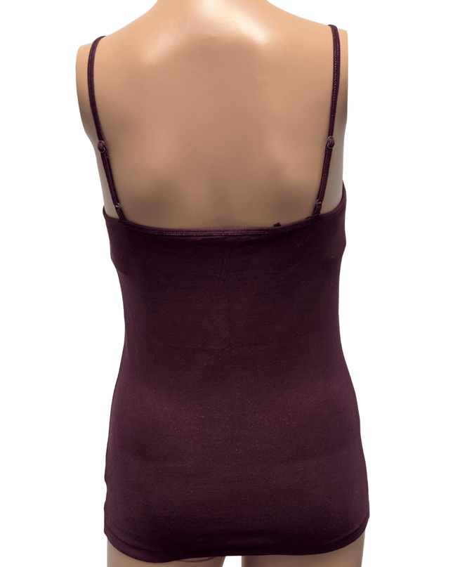 Aeropostale Burgundy Slim Fit Cotton Spandex Camisole Tank Top