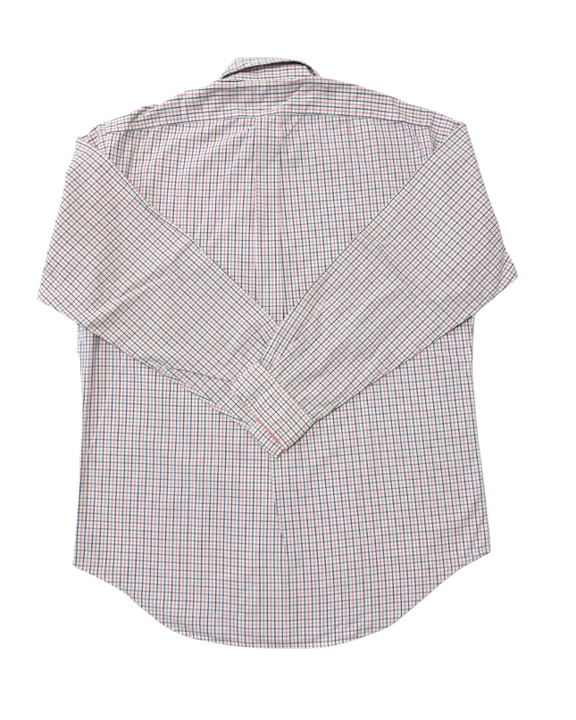 Ralph Lauren Pink & Navy Multi-Check Classic Fit Shirt - XL