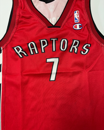 Champion NBA Toronto Raptors Andrea Bargnani #7 Red Basketball Jersey - S