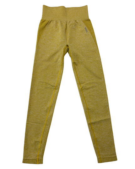 Gymshark Flex High-Waisted Yellow Marl Seamless Leggings