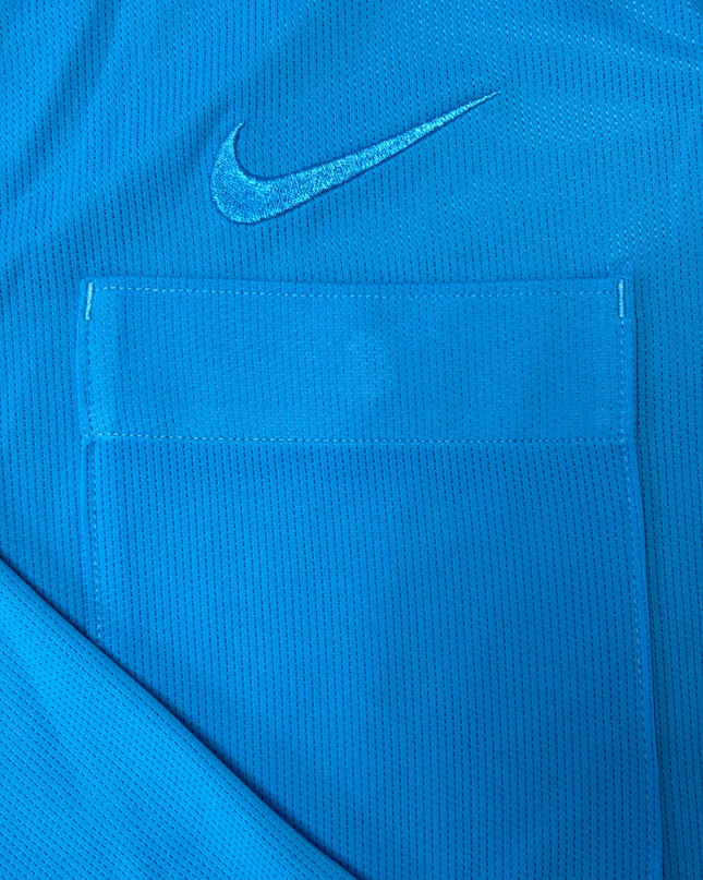Nike Dri-Fit Blue Long Sleeve Referee Polo Shirt