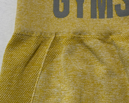 Gymshark Flex High-Waisted Yellow Marl Seamless Leggings