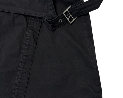 Stradivarius Black Belted Mini Skirt - S | Waist: 28"