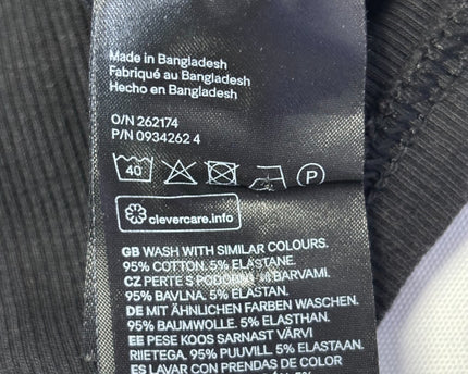 H&M Black Ribbed Racerback Crop Top