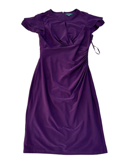 Lauren by Ralph Lauren - Purple Draped Dress - S