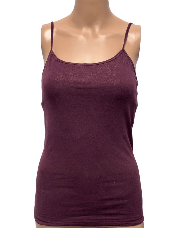 Aeropostale Burgundy Slim Fit Cotton Spandex Camisole Tank Top