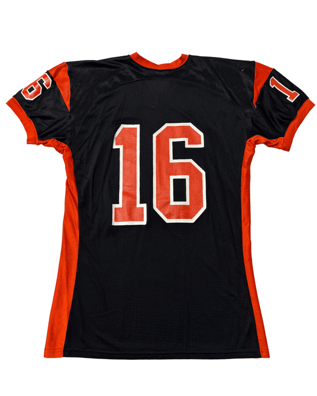 Vintage Russell Athletic 'Orange' #16 Black/Orange Football Jersey