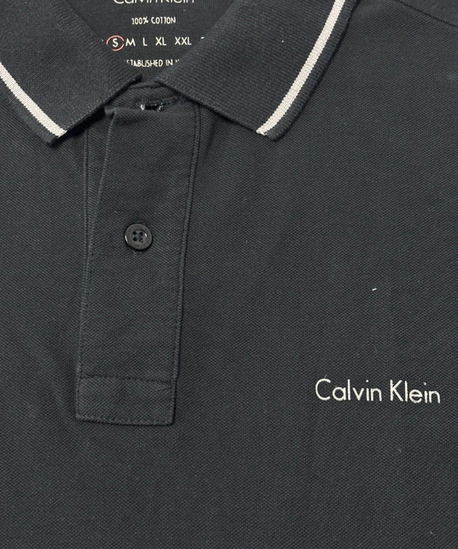 Calvin Klein Black Short Sleeve Polo Shirt