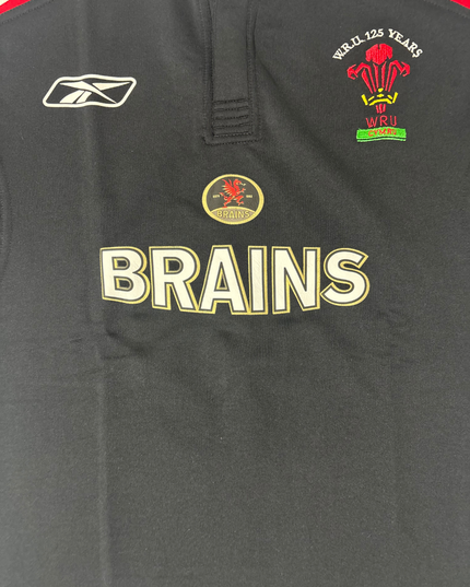 Wales Union WRU 125 Years Brains Sponsor Jersey - M