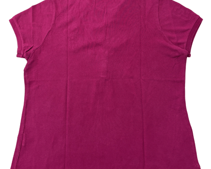 Ralph Lauren Sport #3 Sleeve Patch Magenta Polo Shirt