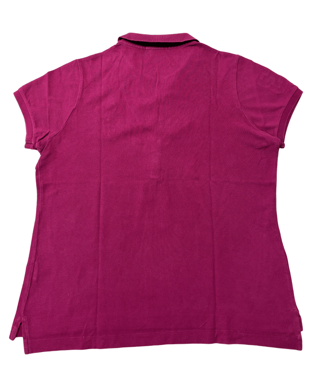 Ralph Lauren Sport #3 Sleeve Patch Magenta Polo Shirt