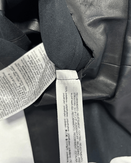 Zara Black Faux Leather Asymmetric Skort