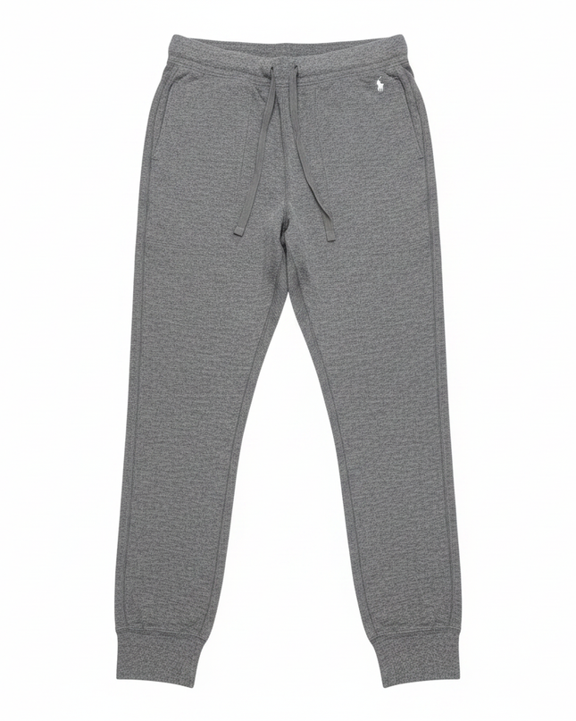 Polo Ralph Lauren Grey Textured Cotton Blend Joggers