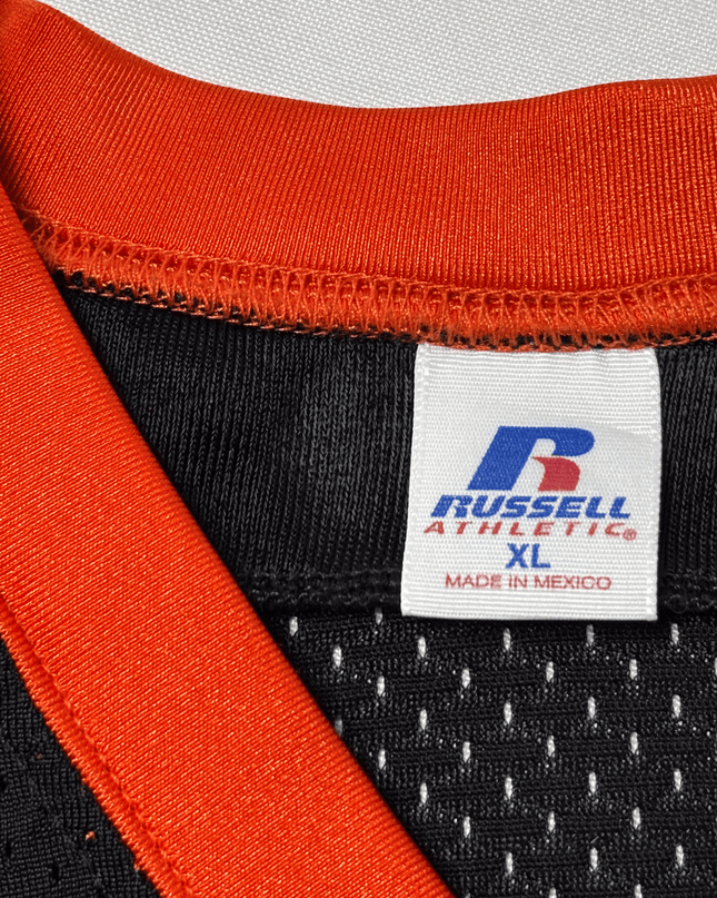 Vintage Russell Athletic 'Orange' #16 Black/Orange Football Jersey