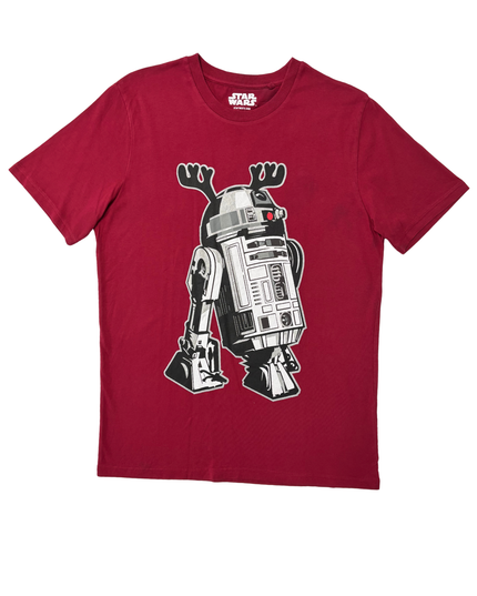 Star Wars R2-D2 Reindeer Antlers Christmas by Next Red T-Shirt - M