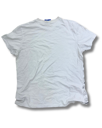 Adidas Printed White Tee - M