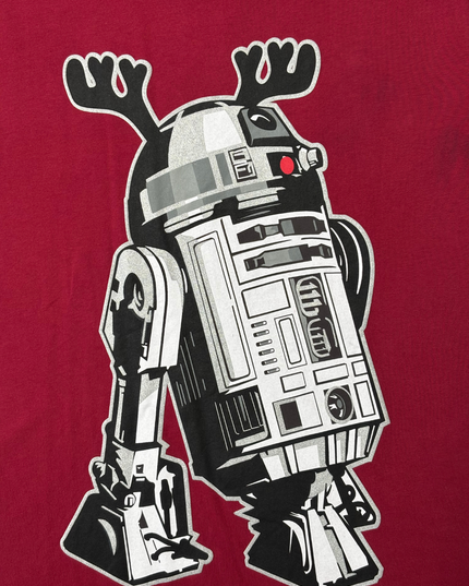 Star Wars R2-D2 Reindeer Antlers Christmas by Next Red T-Shirt - M