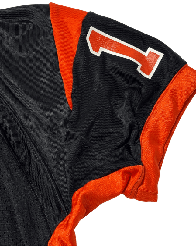 Vintage Russell Athletic 'Orange' #16 Black/Orange Football Jersey