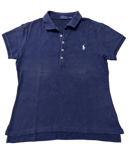 Ralph Lauren Classic Navy Blue Cotton Piqué Polo Shirt