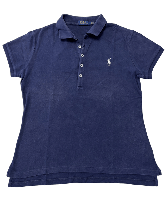 Ralph Lauren Classic Navy Blue Cotton Piqué Polo Shirt